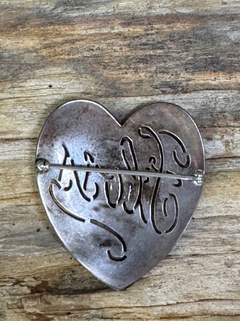 Vintage Sterling Silver Heart Brooch Floss Antique Art Deco Marcasite Pin Brooch - Picture 2 of 6